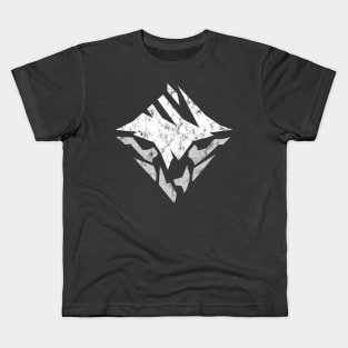 Dauntless White Distressed Emblem Logo Kids T-Shirt